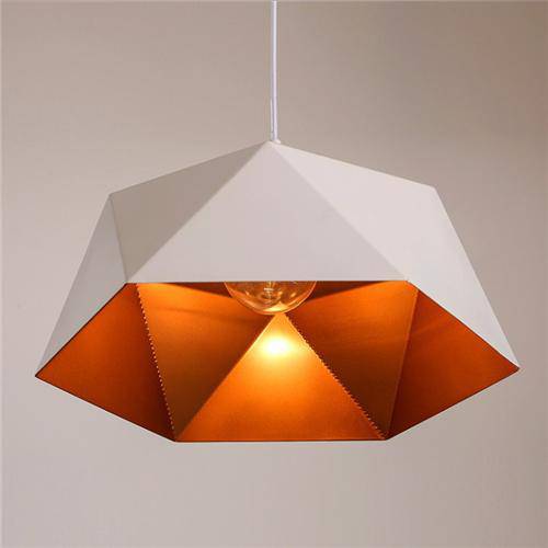 Suspension Polygon Diamond Blanc - Design Géométrique | Marco Lucetti Blanc