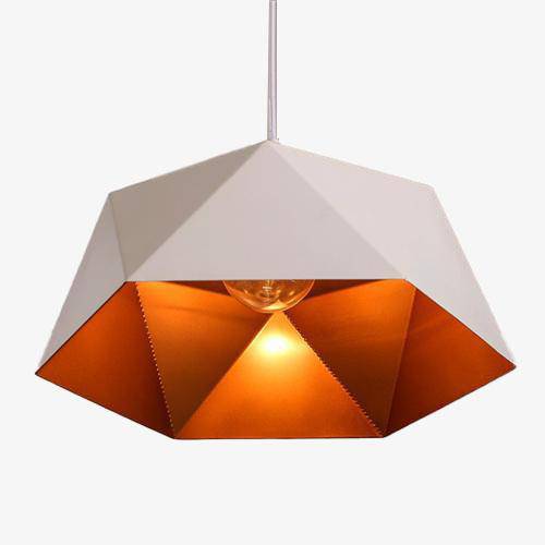 Suspension Polygon Diamond Blanc - Design Géométrique | Marco Lucetti Blanc