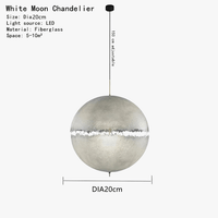 Suspension Postkrisi - Design Italien: Forme Lune et Éclairage LED Haut de Gamme | Marco Lucetti