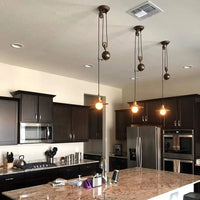 Suspension Poulie en fer Vintage Loft Antique | Marco Lucetti