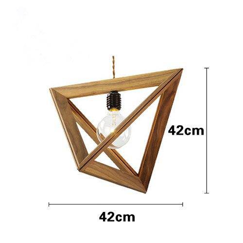 Suspension Pyramid Village en Bois | Marco Lucetti 42cm