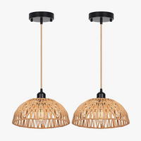 Suspension japonaise en rotin tricoté - Luminaria