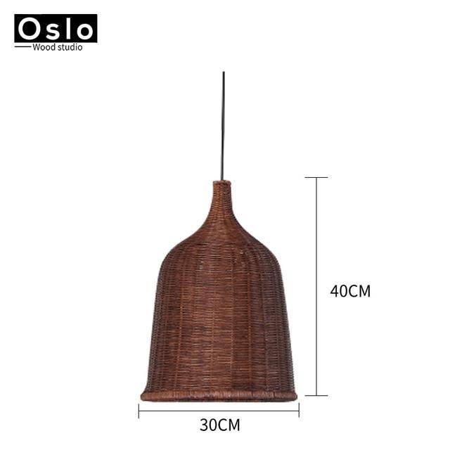 Suspension Rattan Collection. | Marco Lucetti Marron - 30cm