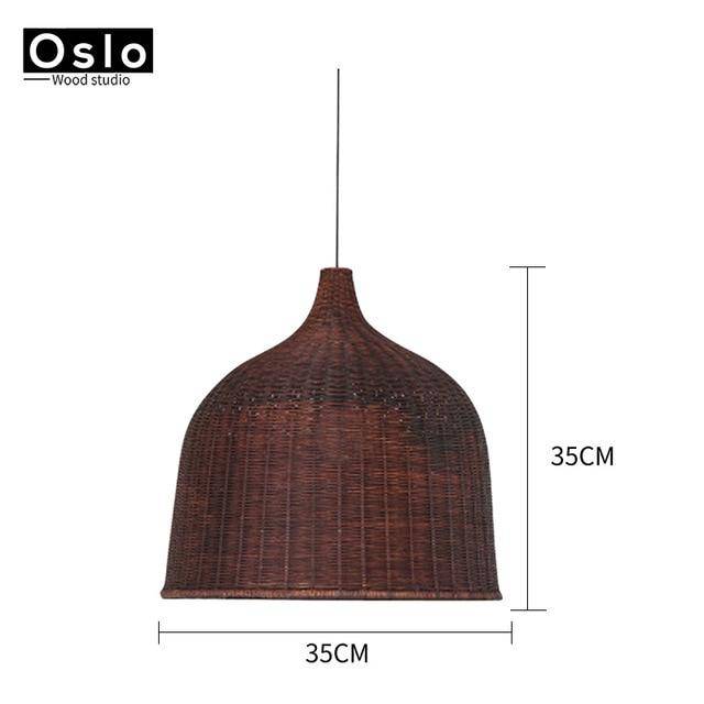 Suspension Rattan Collection. | Marco Lucetti Marron - 35cm