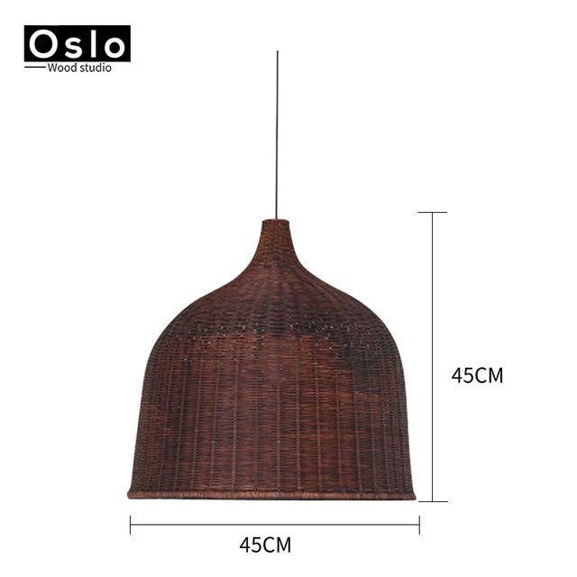 Suspension Rattan Collection. | Marco Lucetti Marron - 45cm