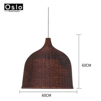 Suspension Rattan Collection. | Marco Lucetti Marron - 60cm