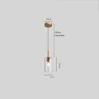 Suspension Raven en verre cylindrique | Marco Lucetti