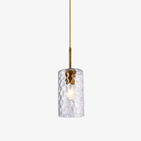 Suspension Raven en verre cylindrique | Marco Lucetti Transparent