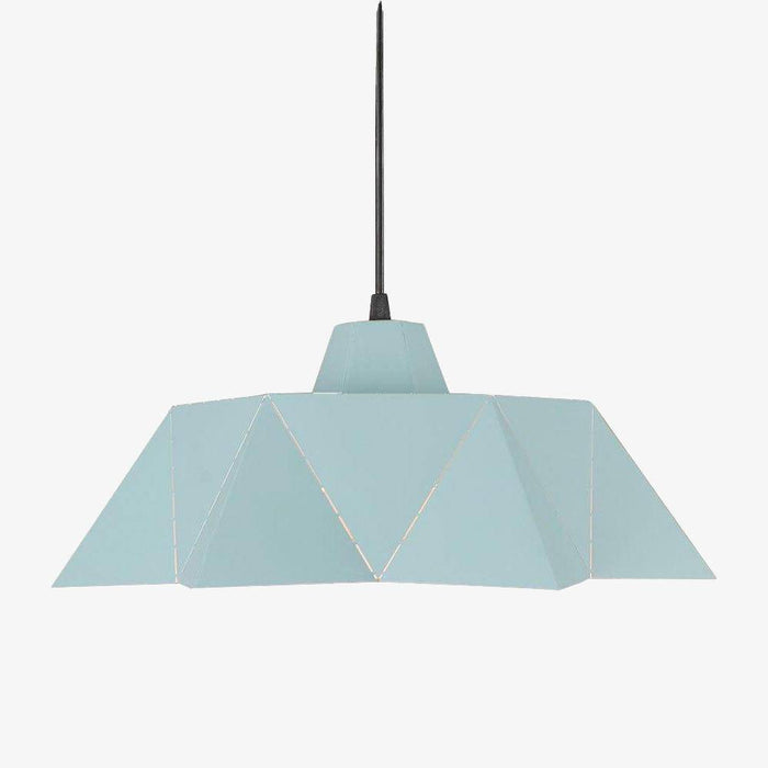Suspension rétro à LED avec abat-jour triangular Vintage | Marco Lucetti Turquoise