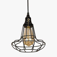 Suspension rétro à LED "Cage Edison" | Marco Lucetti