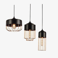 Suspension rétro à LED "Metal Cage" - Style américain | Marco Lucetti