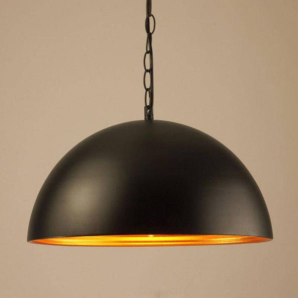 Suspension rétro avec LED et abat-jour en métal | Marco Lucetti