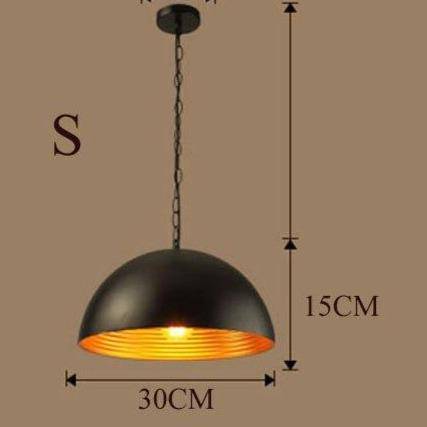 Suspension rétro avec LED et abat-jour en métal | Marco Lucetti S