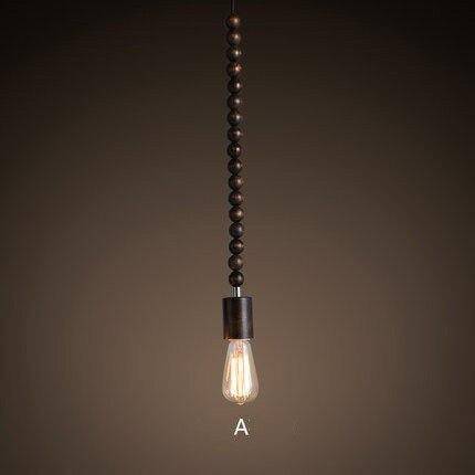 Suspension rétro en bois avec ampoule Edison - Woodlight Vintage | Marco Lucetti