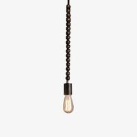 Suspension rétro en bois avec ampoule Edison - Woodlight Vintage | Marco Lucetti