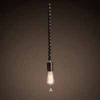 Suspension rétro en bois avec ampoule Edison - Woodlight Vintage | Marco Lucetti A