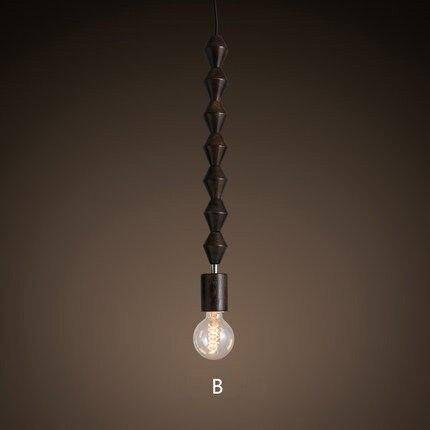 Suspension rétro en bois avec ampoule Edison - Woodlight Vintage | Marco Lucetti B