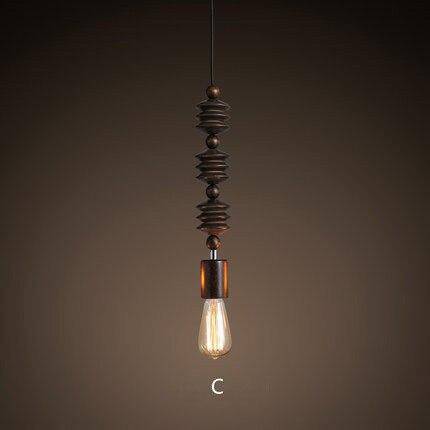 Suspension rétro en bois avec ampoule Edison - Woodlight Vintage | Marco Lucetti C