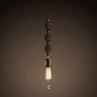 Suspension rétro en bois avec ampoule Edison - Woodlight Vintage | Marco Lucetti C