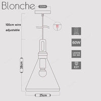 Suspension Retro en bois et aluminium | Marco Lucetti