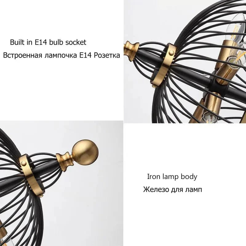 Suspension rétro en cage métallique design | Marco Lucetti