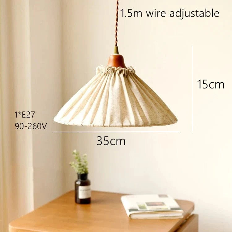 Suspension rétro en coton et lin nordique japonais, fabriquée à la main | Marco Lucetti