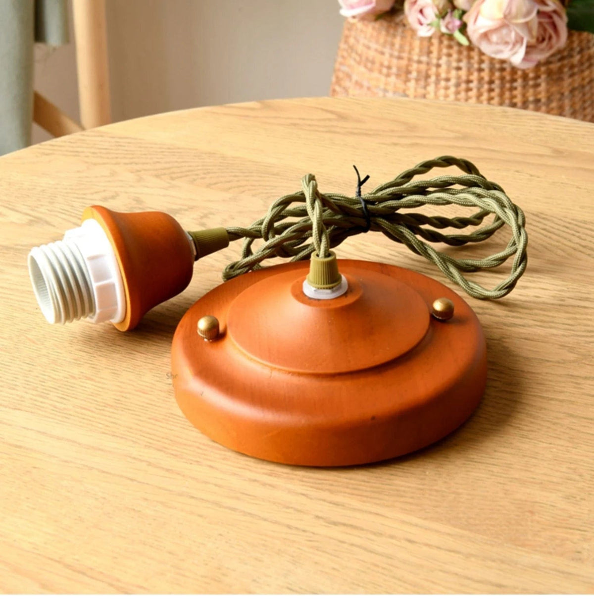 Suspension rétro en coton et lin nordique japonais, fabriquée à la main | Marco Lucetti