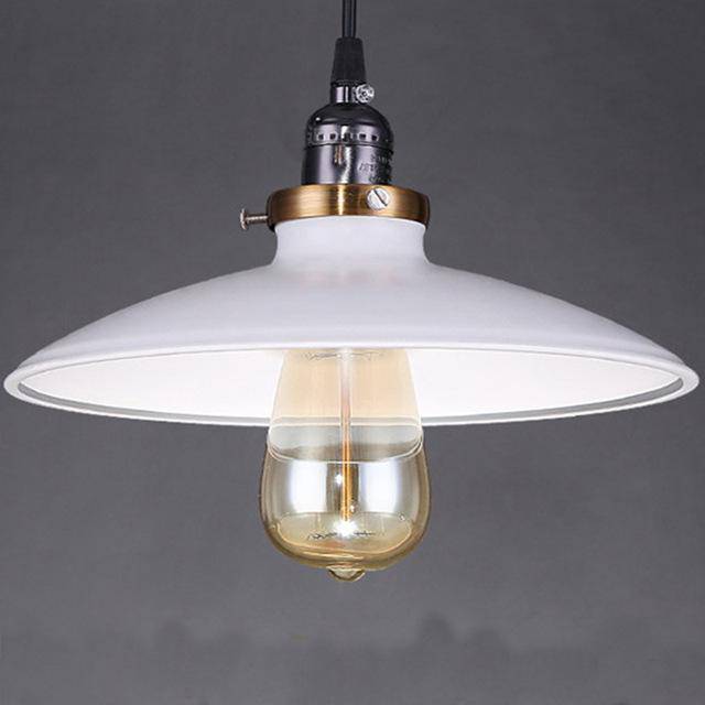Suspension rétro en métal avec LED vintage. | Marco Lucetti Blanc