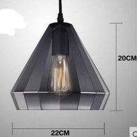 Suspension Retro en verre fumé | Marco Lucetti B - Gris fumé