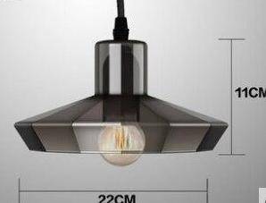 Suspension Retro en verre fumé | Marco Lucetti C - Gris fumé