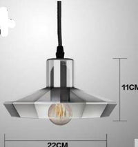 Suspension Retro en verre fumé | Marco Lucetti C - Transparent