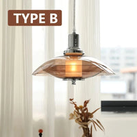 Suspension rétro en verre - Style Vintage | Marco Lucetti TYPEB / Blanc chaud