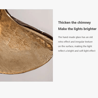 Suspension rétro en verre trèfle cuivré | Marco Lucetti