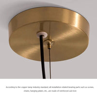 Suspension rétro en verre trèfle cuivré | Marco Lucetti