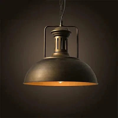 Suspension rétro industrielle avec lampe suspendue Vintage et ampoule Led E27 - Idéale pour le dortoir, la salle à manger, la cuisine ou le bar | Marco Lucetti C