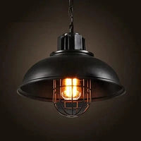 Suspension rétro industrielle avec lampe suspendue Vintage et ampoule Led E27 - Idéale pour le dortoir, la salle à manger, la cuisine ou le bar | Marco Lucetti E