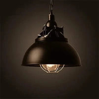 Suspension rétro industrielle avec lampe suspendue Vintage et ampoule Led E27 - Idéale pour le dortoir, la salle à manger, la cuisine ou le bar | Marco Lucetti F