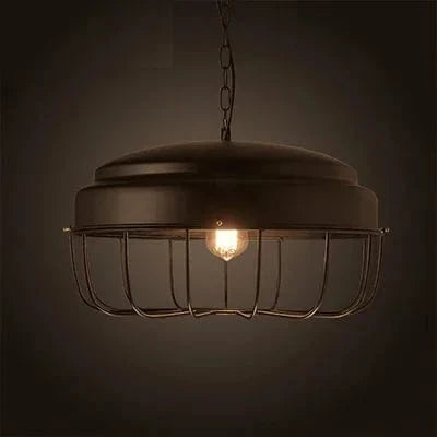 Suspension rétro industrielle avec lampe suspendue Vintage et ampoule Led E27 - Idéale pour le dortoir, la salle à manger, la cuisine ou le bar | Marco Lucetti M