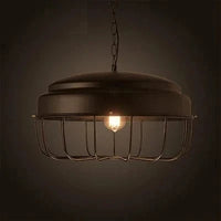 Suspension rétro industrielle avec lampe suspendue Vintage et ampoule Led E27 - Idéale pour le dortoir, la salle à manger, la cuisine ou le bar | Marco Lucetti M