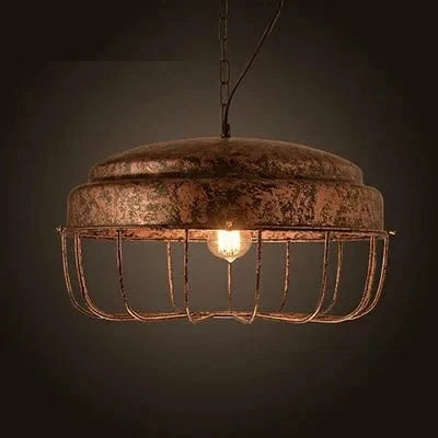 Suspension rétro industrielle avec lampe suspendue Vintage et ampoule Led E27 - Idéale pour le dortoir, la salle à manger, la cuisine ou le bar | Marco Lucetti O