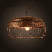 Suspension rétro industrielle avec lampe suspendue Vintage et ampoule Led E27 - Idéale pour le dortoir, la salle à manger, la cuisine ou le bar | Marco Lucetti O