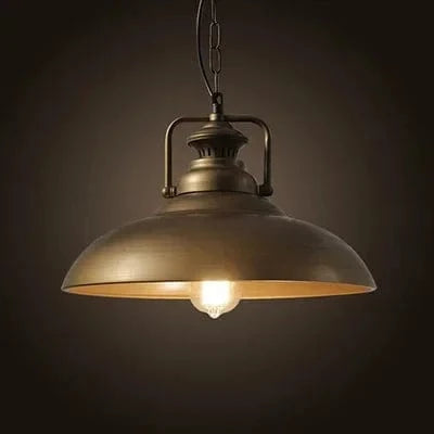 Suspension rétro industrielle avec lampe suspendue Vintage et ampoule Led E27 - Idéale pour le dortoir, la salle à manger, la cuisine ou le bar | Marco Lucetti R