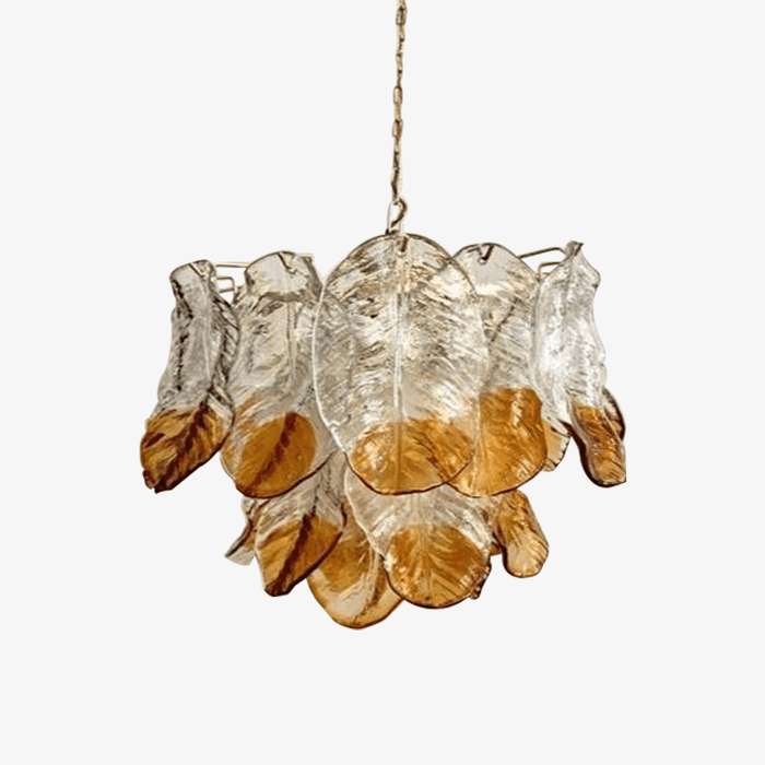 Suspension rétro LED "Glass Leaf"