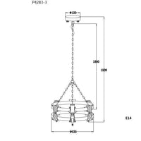 Suspension rétro LED « Chaines & Métal » | Marco Lucetti