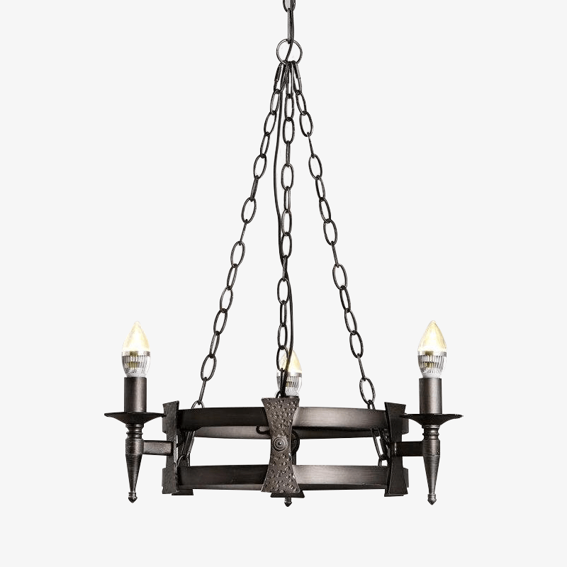 Suspension rétro LED « Chaines & Métal » | Marco Lucetti