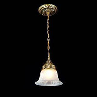 Suspension rétro LED dorée en métal | Marco Lucetti