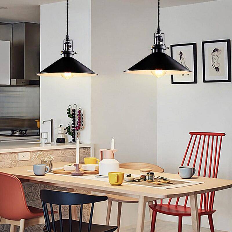 Suspension rétro LED en métal avec abat-jour conique Edison - Luminorétro | Marco Lucetti