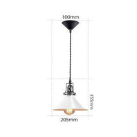 Suspension rétro LED en métal avec abat-jour conique Edison - Luminorétro | Marco Lucetti B