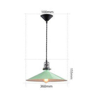 Suspension rétro LED en métal avec abat-jour conique Edison - Luminorétro | Marco Lucetti D