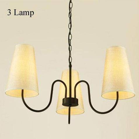Suspension rétro LED en métal avec abats-jours tissés | Marco Lucetti 3 lampes